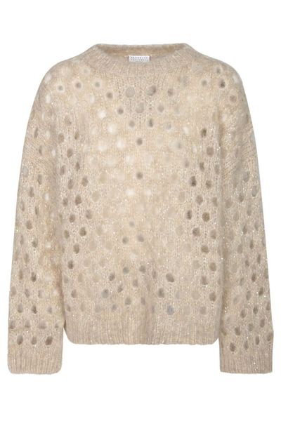 Brunello Cucinelli Crewneck Open-Knit Jumper