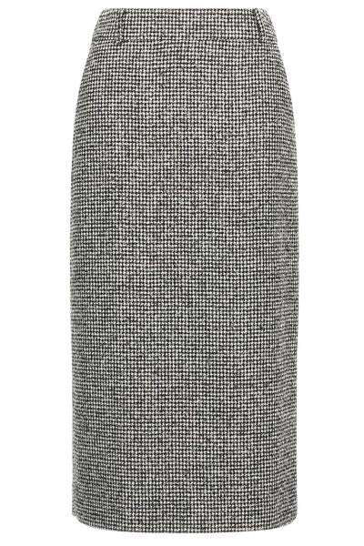 Ermanno Scervino High Waist Back-Slit Midi Skirt