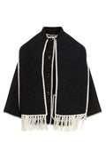 Totême Scarf Detailed Fringed-Edge Coat