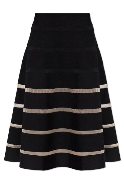 Balmain Panelled Flared Skirt