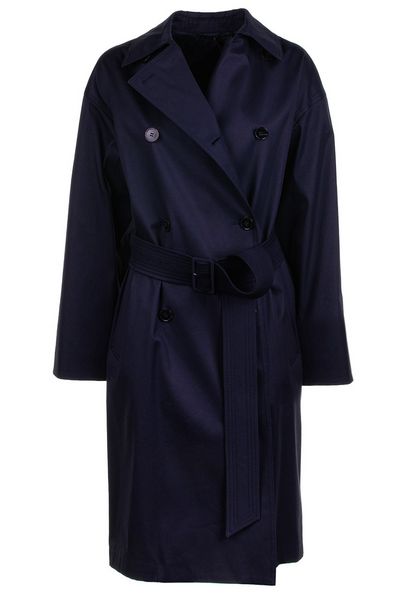 Max Mara Studio Ebrien Double-Breasted Belted Coat
