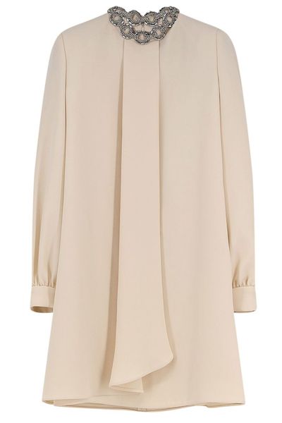 Valentino Cady Couture Embroidered Short Dress