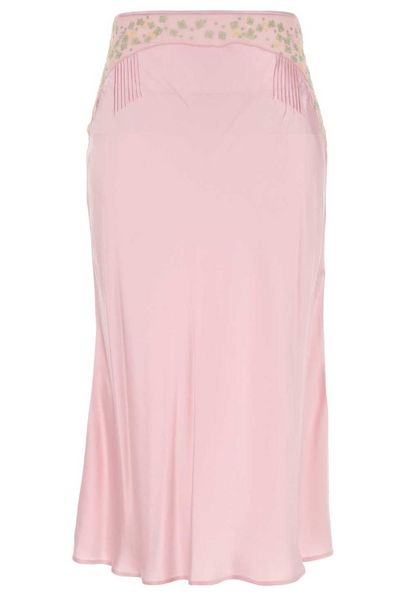 Prada Satin Midi Skirt