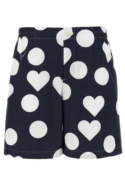 Jacquemus Calecon Polka-Dot Printed Shorts