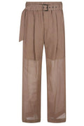 Brunello Cucinelli Monili Organza Loose Trousers