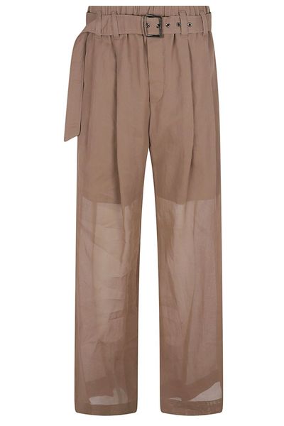 Brunello Cucinelli Monili Organza Loose Trousers