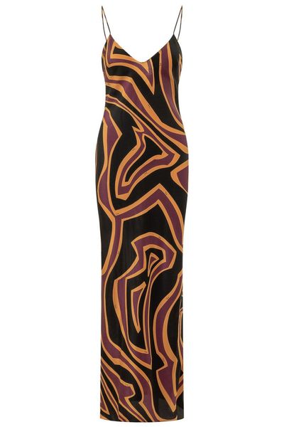 PUCCI Labirinto Print Crêpe De Chine Dress