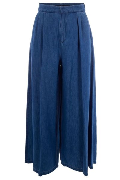 'S Max Mara Nastro Pleated Wide Leg Jeans