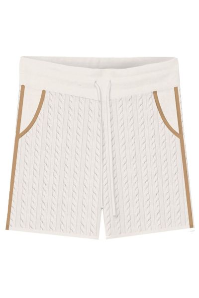 Mc2 Saint Barth Azure Cable-Knit Shorts