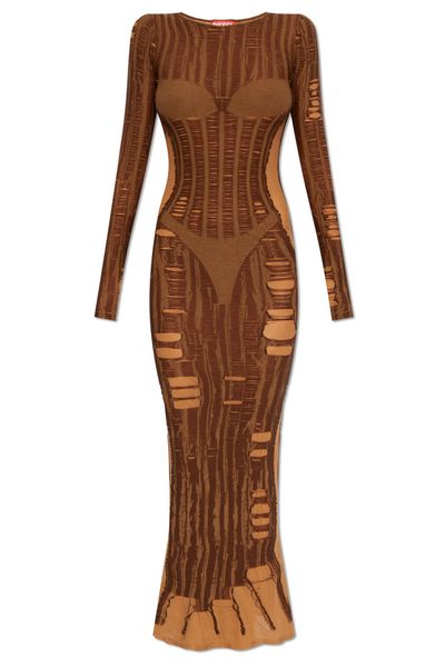 Diesel M-Calimera Semi-Sheer Panelled Maxi Dress