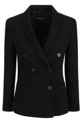 Giorgio Armani Double-Breasted Stretch Blazer
