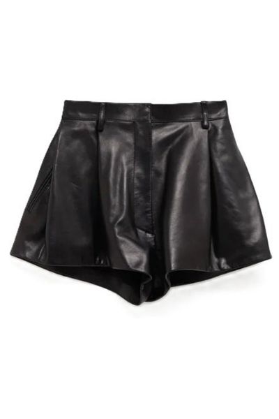 Balenciaga Pleated High-Rise Shorts