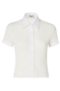Fendi Knit Short-Sleeve Shirt