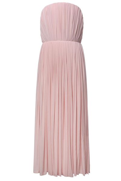 Magda Butrym Strapless Pleated Corset Dress