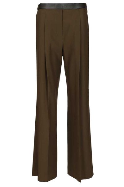 Loewe Logo Embossed Pleat Detail Trousers