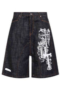 PDF Graphic Loose-Fit Shorts