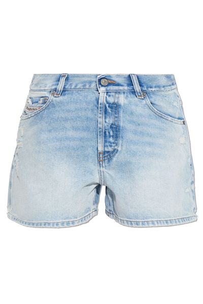 Diesel De Helios Distressed Denim Shorts