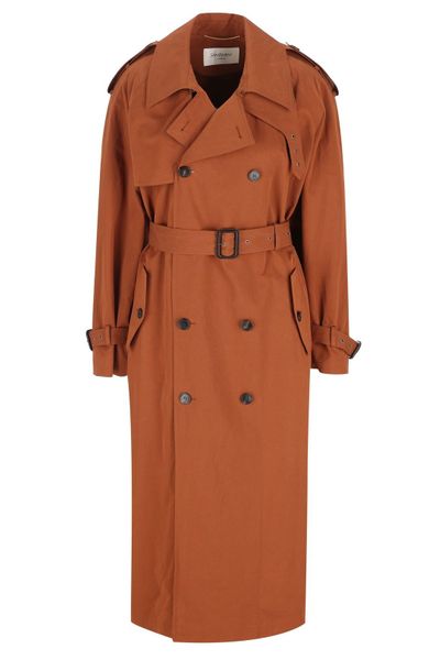 Saint Laurent Double-Breasted Trench Coat