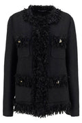 Dolce & Gabbana Frayed Long-Sleeved Jacket