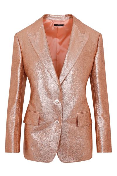 Tom Ford Single-Breasted Glitter Detailed Blazer