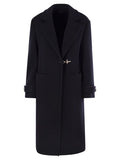 Fay Hook Closure Wool Coat