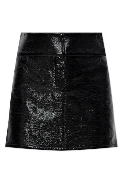 Courrèges Logo Embroidered Belted Mini Skirt