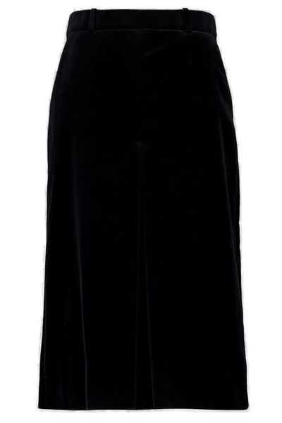 Saint Laurent Velours Vintage Midi Skirt