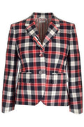 Thom Browne Tartan Buttoned Blazer