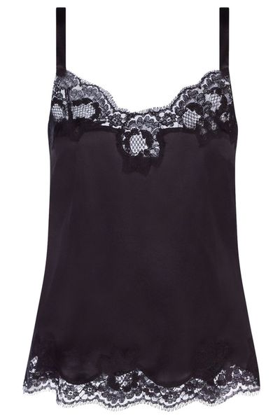 Dolce & Gabbana Lace-Trim Spaghetti Strap Cami Top