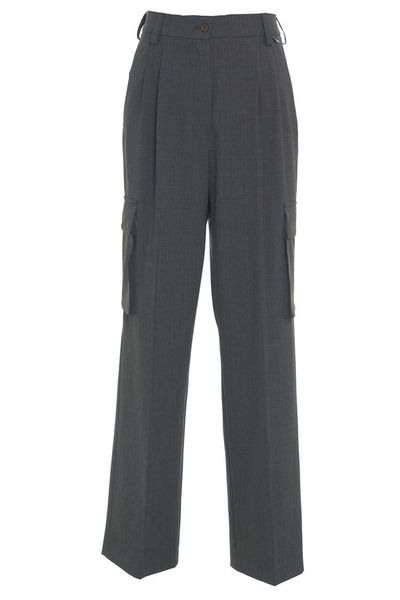 Herno High-Waisted Cargo Tailored Trousers
