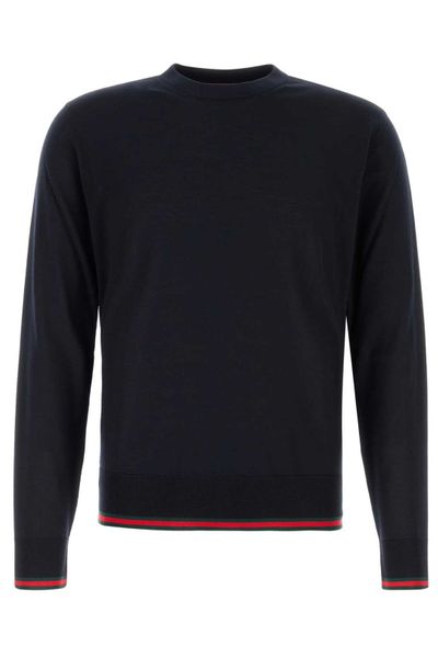 Gucci Web Stripe Detailed Knit Jumper