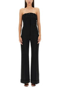 Moschino Strapless Fitted Waist Jumpsuit