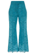 Valentino Floral Embroidered Flared Pants