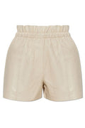 Allsaints Fran High-Rise Leather Shorts
