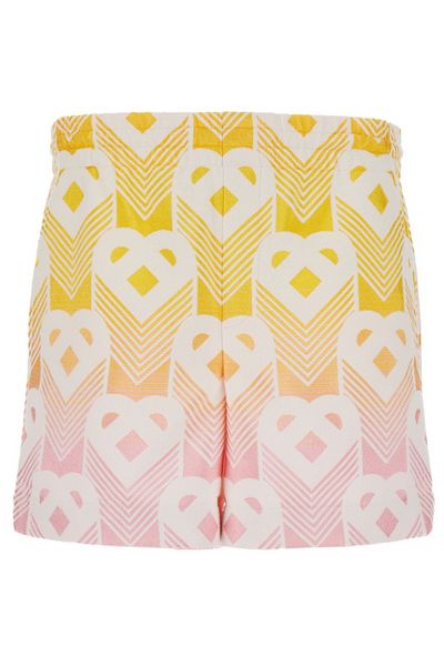Casablanca Monogram Effect Elastic Waist Shorts