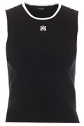Amiri Logo-Embroidered Ribbed Tank Top