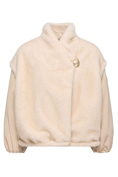 Moncler Chardonneret Reversible Teddy Down Jacket