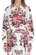 Dolce & Gabbana Flower Bouquet-Printed Shirt