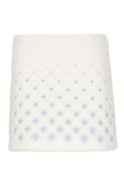 Casablanca Logo Embroidered Mini Skirt