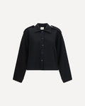 Khaite Bodine Cropped Wide-Sleeve Top