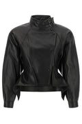 Balmain Iconica Peplum Leather Jacket
