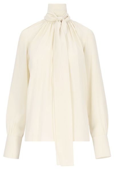 Givenchy 4G Motif Tie Neck Blouse