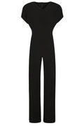 Norma Kamali Cap Sleeve Wide-Leg Jumpsuit