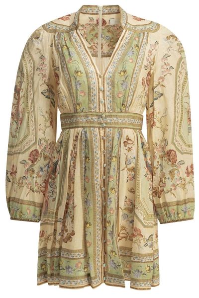 Zimmermann Roselight Floral Mini Dress