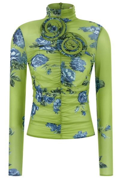 Magda Butrym Longsleeve Rose Detail Top