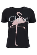 Chloé Graphic Printed Crewneck T-Shirt