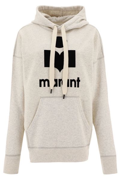Isabel Marant Étoile Mansel Logo Printed Drawstring Hoodie