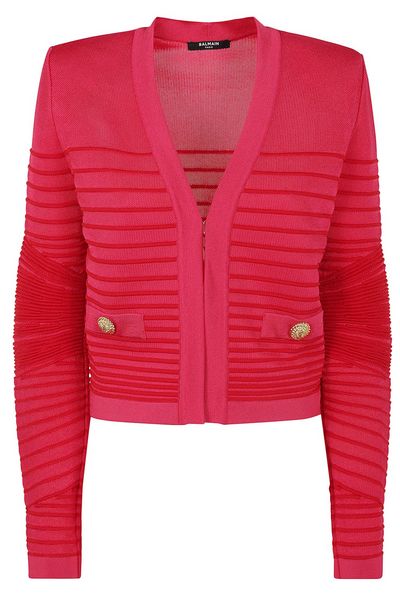 Balmain Edge To Edge Knit Cardigan