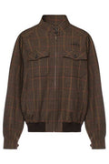 Miu Miu Zip-Up Checked Jacket
