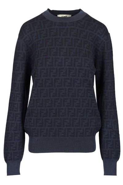 Fendi FF Jacquard Crewneck Jumper
